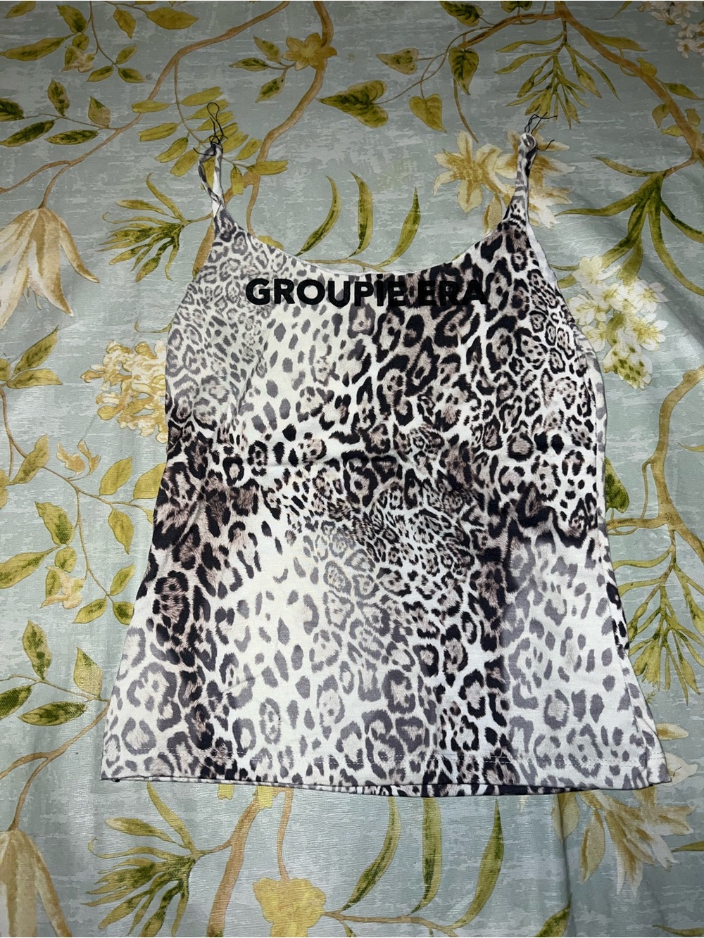 Leopard print tank top S